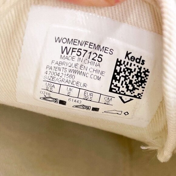 Kate Spade X Keds Glitter Sneakers Womens 8.5 Gold Low Ribbon Lace Casual - Picture 7 of 9